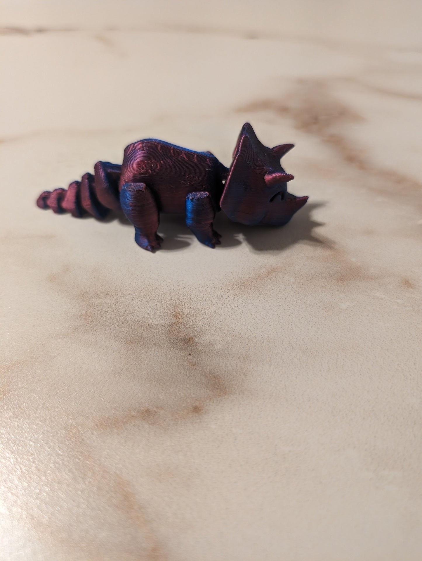 Articulated Triceratops - Flexible Sensory Toy