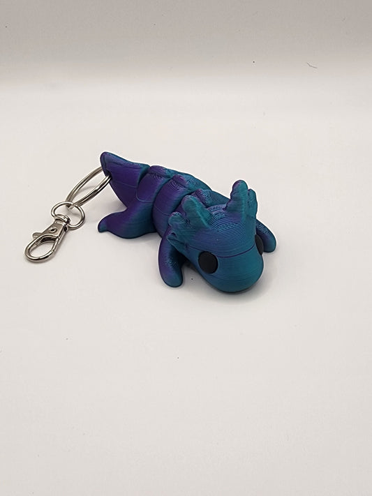 3D Printed Axolotl Keychain