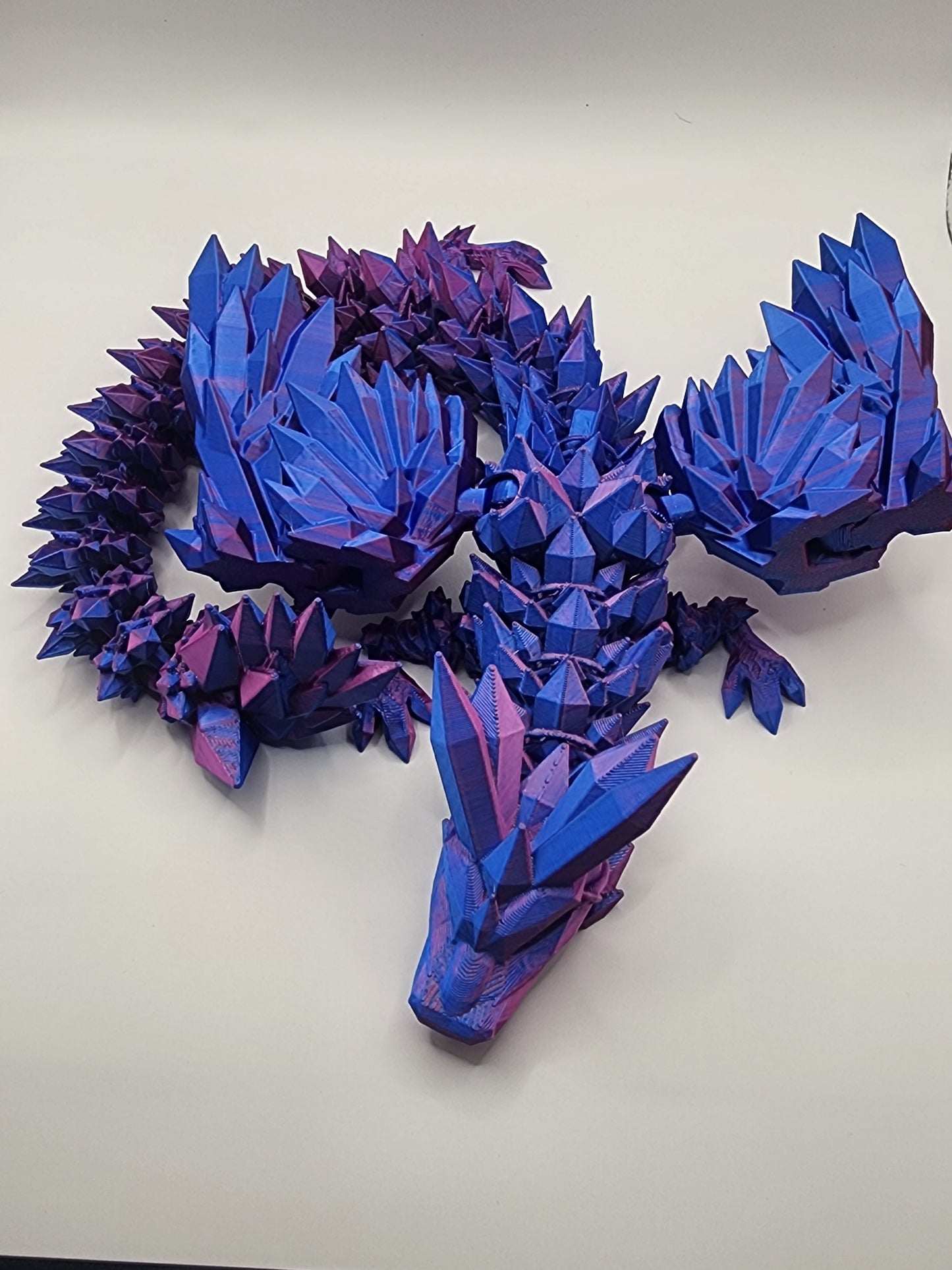 3D Printed Large Winged Crystal Dragon