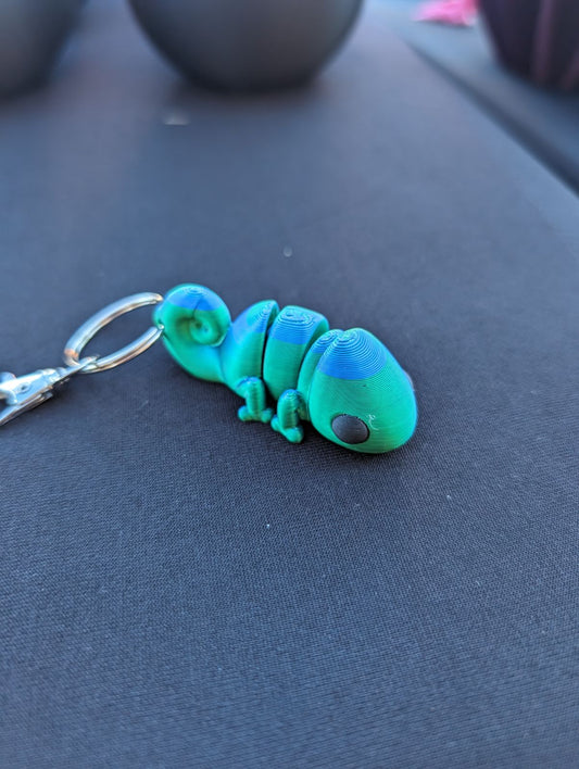 3D Printed Chameleon Keychain